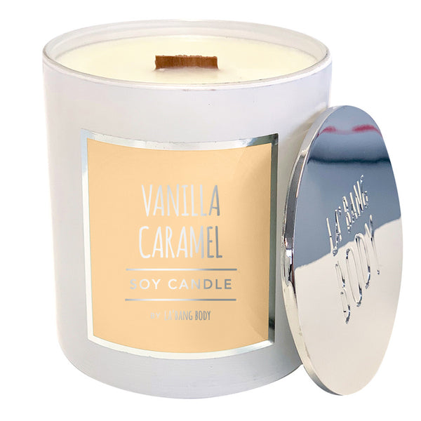 Wooden Wick Candle - Vanilla Caramel – La'bang Body (au)